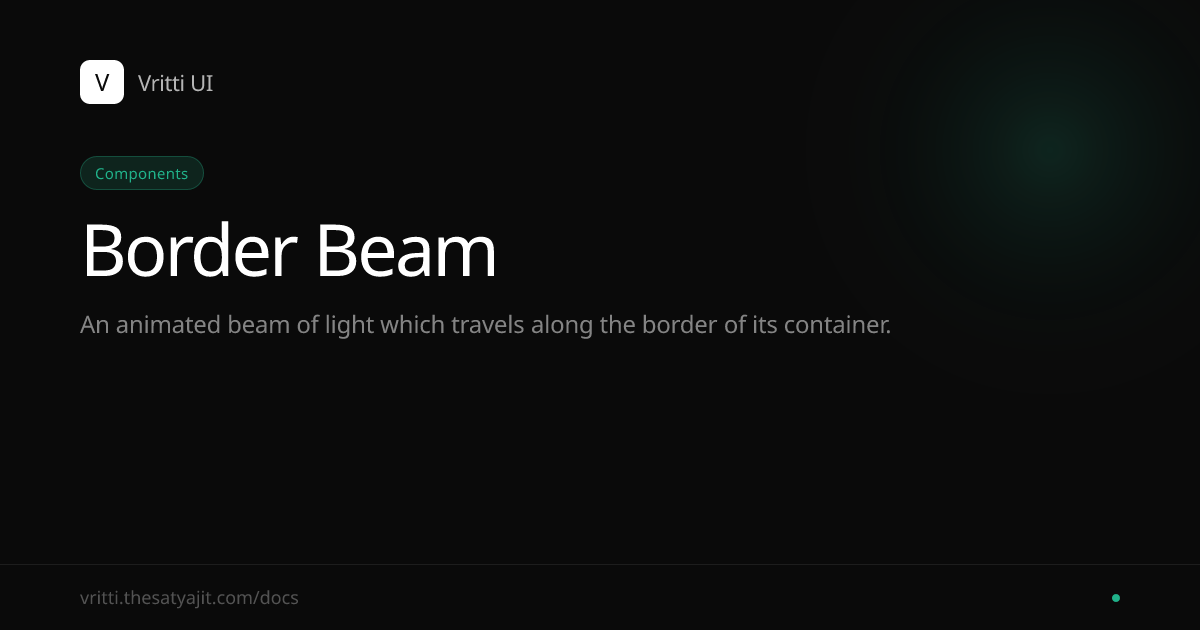 Border Beam - Vritti UI
