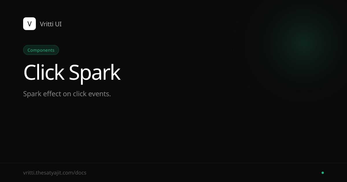 Click Spark - Vritti UI